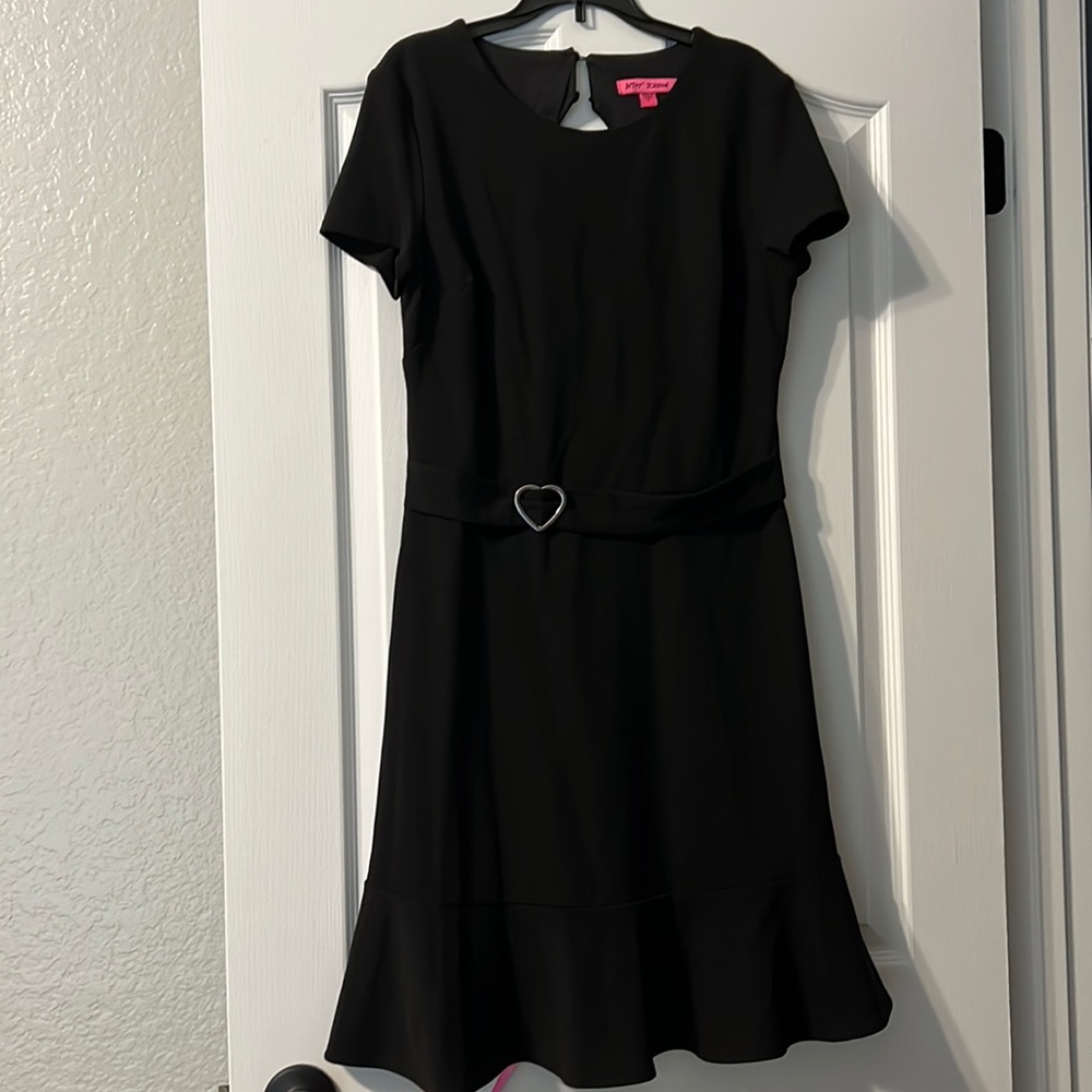 Betsey Johnson fit and flare dress with cutout